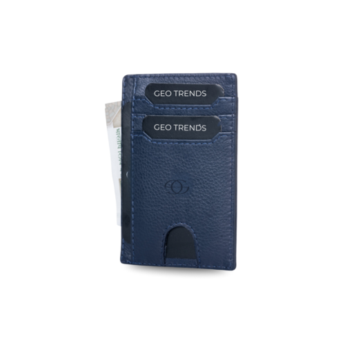 1 Geo Trends Timeless Leather Card Holder RFID Protected and Stylish