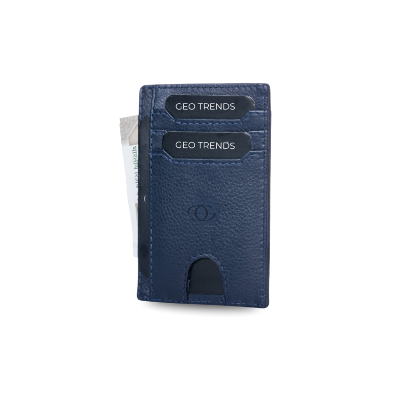 1 Geo Trends Timeless Leather Card Holder RFID Protected and Stylish