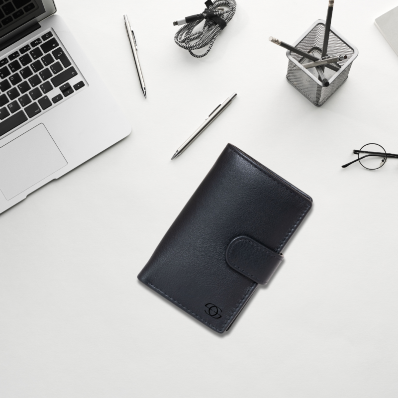 10 Geo Trends Men's Premium Leather Card Holder Secure and Slim Design