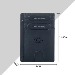 10 Geo Trends Stylish Leather Card Holder for Men RFID Secure and Slim