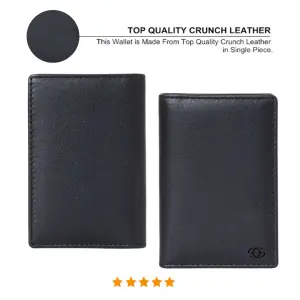 Geo Trends Premium RFID Leather Card Holder  Sleek and Durable