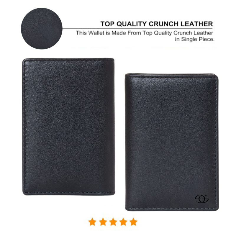 Geo Trends Premium RFID Leather Card Holder  Sleek and Durable