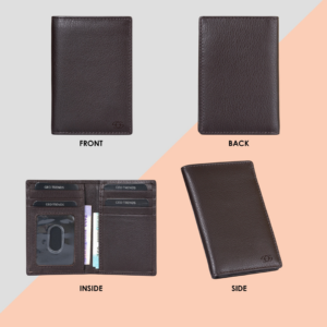 17 Geo Trends Minimalist Leather Card Holder RFID Protected and Compact
