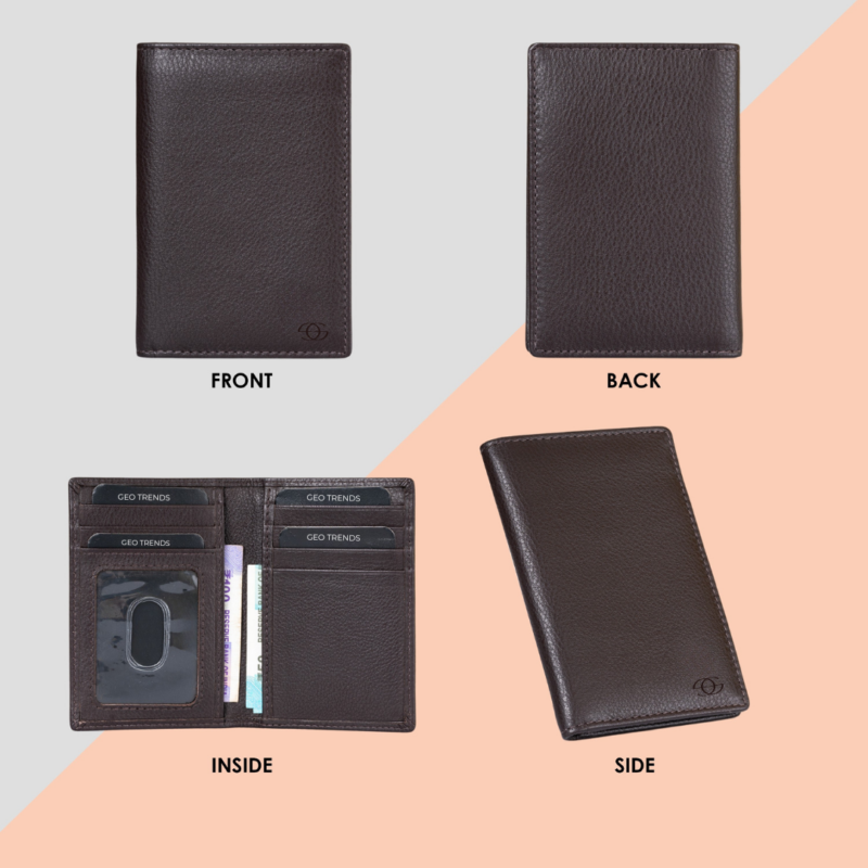 17 Geo Trends Minimalist Leather Card Holder RFID Protected and Compact