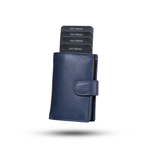Geo Trends Premium Slim Leather Card Holder for Men & Women