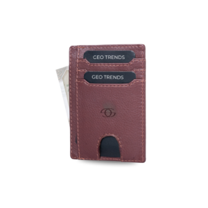 Geo Trends RFID Leather Card Holder  Premium Quality, Compact Design
