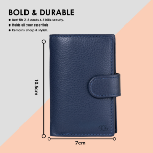 19 Geo Trends Premium Slim Leather Card Holder for Men & Women