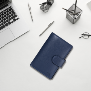 20 Geo Trends Premium Slim Leather Card Holder for Men & Women