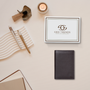 21 Geo Trends Minimalist Leather Card Holder RFID Protected and Compact