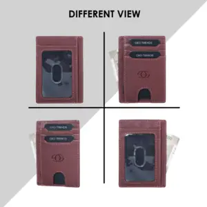 Geo Trends RFID Leather Card Holder  Premium Quality, Compact Design