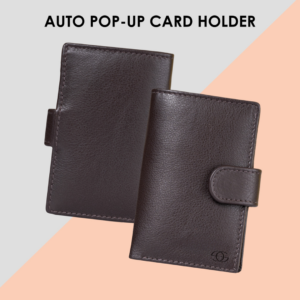 Geo Trends Compact Leather Card Holder  RFID Blocking and Slim Fit