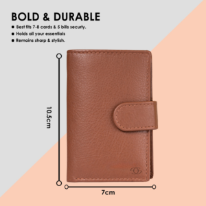 Geo Trends Elegant Leather Card Holder for Men  RFID Protection Included