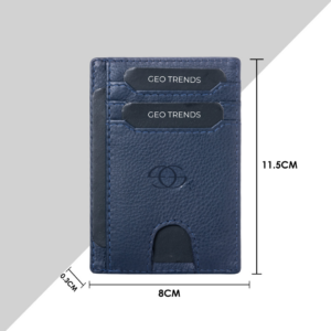 4 Geo Trends Timeless Leather Card Holder RFID Protected and Stylish