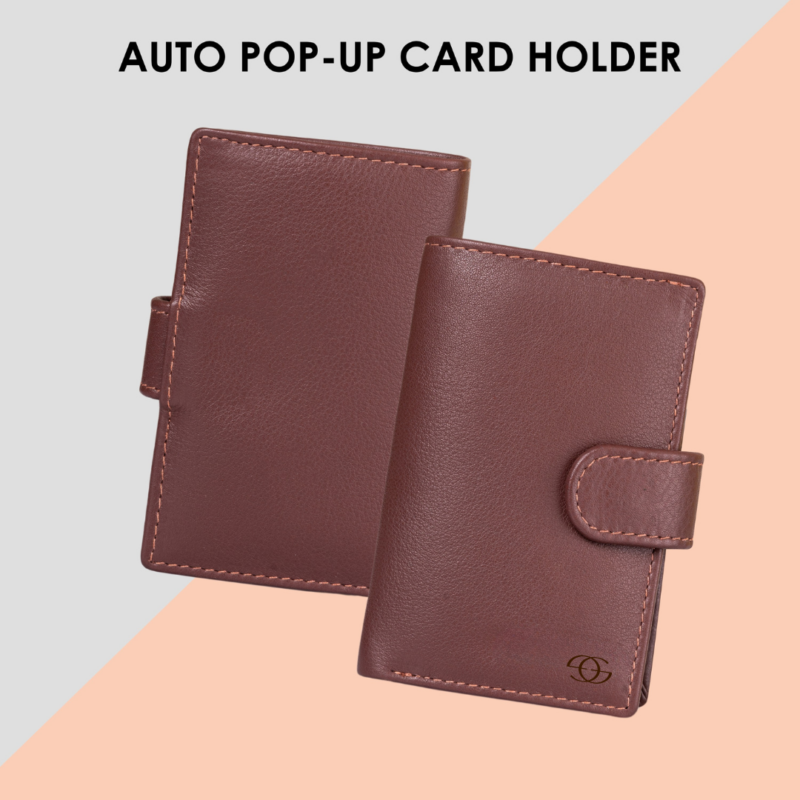 44 Geo Trends RFID Secure Leather Card Holder Slim and Functional