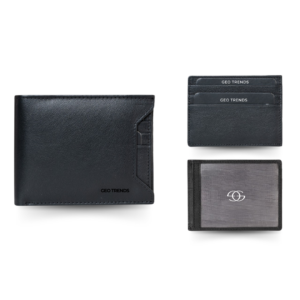 Durable Leather Wallet for Men -  Geo Trends Minimalist Collection