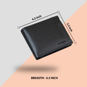 Durable Leather Wallet for Men -  Geo Trends Minimalist Collection