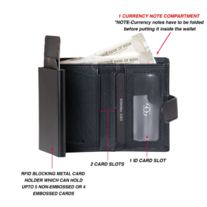 6 Geo Trends Men's Premium Leather Card Holder Secure and Slim Design