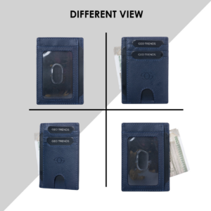 6 Geo Trends Timeless Leather Card Holder RFID Protected and Stylish