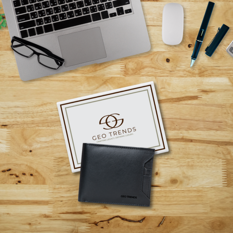 Durable Leather Wallet for Men -  Geo Trends Minimalist Collection