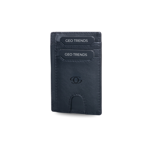 Geo Trends Stylish Leather Card Holder for Men  RFID Secure and Slim