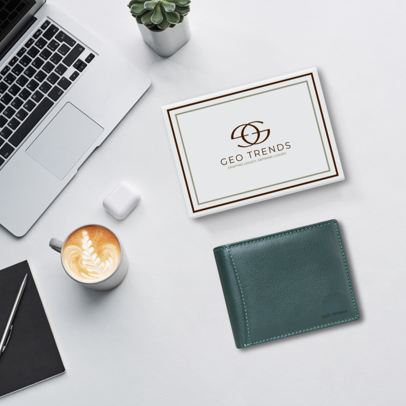 Stylish Leather Wallet for Men -  Geo Trends RFID Blocking Design