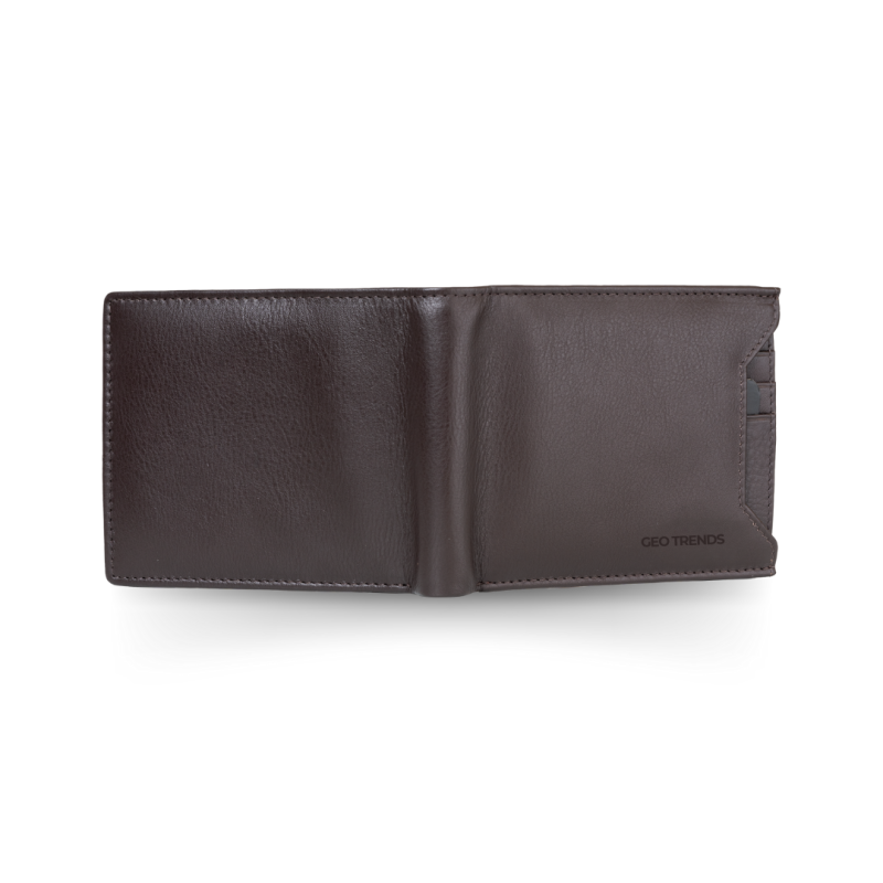 Men's Leather Wallet with Coin Pocket – Compact & Durable | GeoTrends