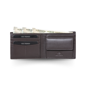 Men's Leather Wallet with Coin Pocket – Compact & Durable | GeoTrends
