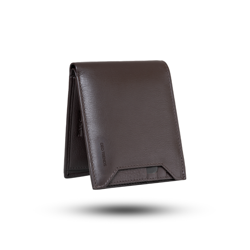 Men's Leather Wallet with Coin Pocket – Compact & Durable | GeoTrends