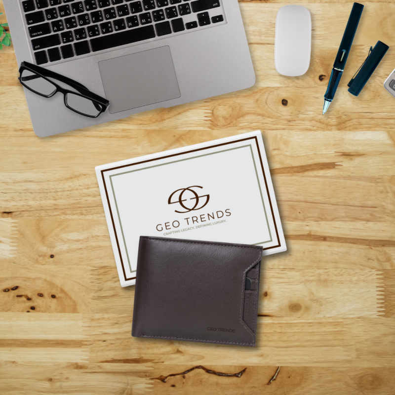 Men's Leather Wallet with Coin Pocket – Compact & Durable | GeoTrends