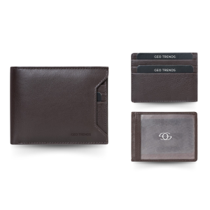 Men's Leather Wallet with Coin Pocket – Compact & Durable | GeoTrends