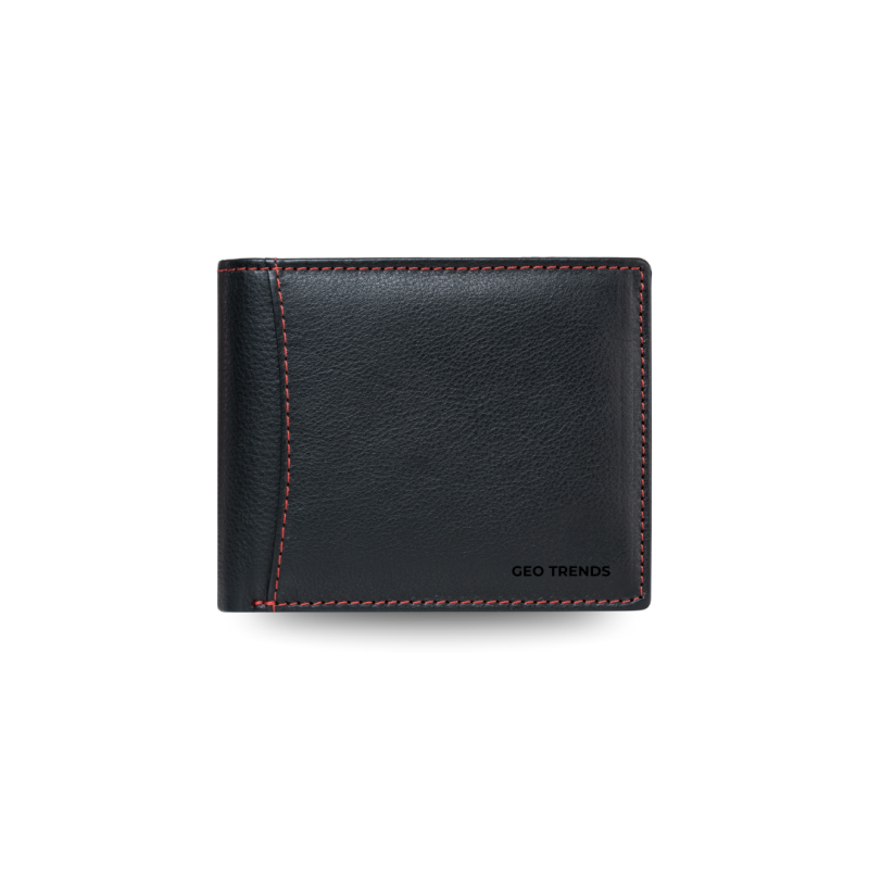 Men's Slim RFID Protected Leather Wallet -  Geo Trends Compact Design