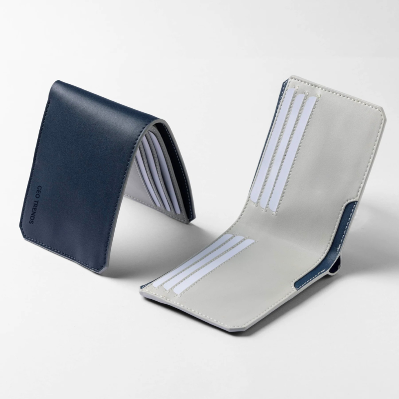 Premium Leather Bifold Wallet for Men – RFID Secure Card Holder with Multiple Slots