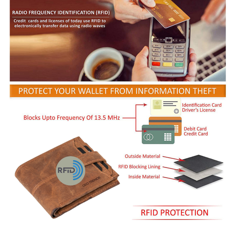 genuine leather wallet close up stitching detail