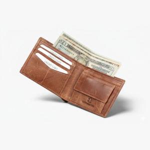 Luxury Genuine Leather Wallet for Men – RFID Protected Slim Wallet with Card Holder