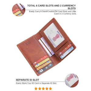 Geo Trends Premium RFID Leather Card Holder for Men – Slim, Durable & Minimalist Wallet