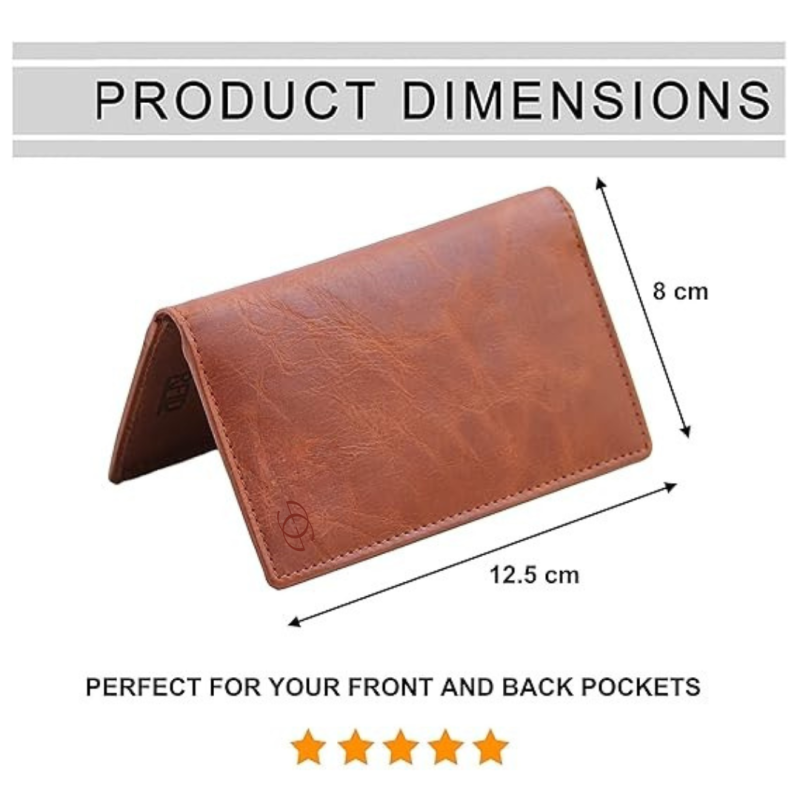 Geo Trends Premium RFID Leather Card Holder for Men – Slim, Durable & Minimalist Wallet
